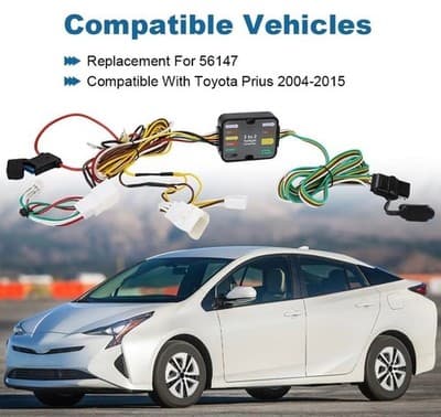 3 to 2 Taillight Converter Trailer Wiring Harness Toyota Prius 2004-2015 - Image 1