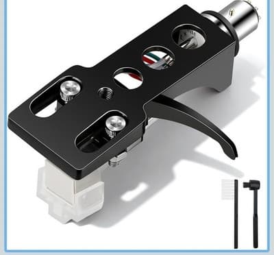 AT3600L Headshell Cartridge Stylus for Technics SL Black Magnetic Replacement - Image 1