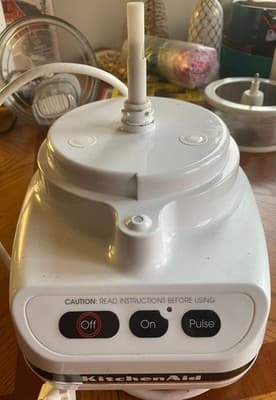 KitchenAid Food Processor Base KFPM650WH White Professional Motor Control Button - Image 1