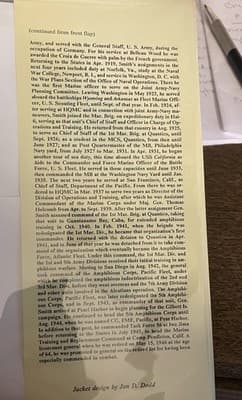 A FIGHTING GENERAL: BIOGRAPHY OF GENERAL HOLLAND M. SMITH Norman Cooper - Thumbnail 4
