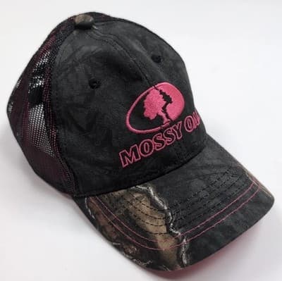 Mossy Oak Camouflage Women's Hat Pink Strapback Adjustable Camo Cap One Size All - Thumbnail 2