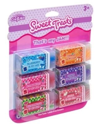 Cra-Z-Art Sweet Treats 6ct Scented Erasers Squares - Thumbnail 2