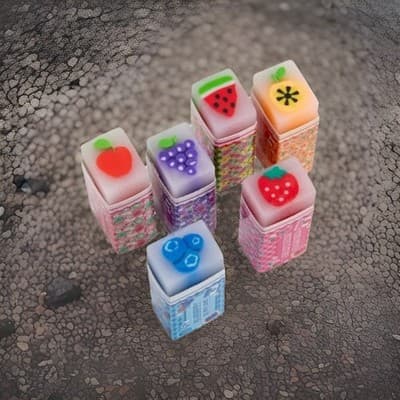 Cra-Z-Art Sweet Treats 6ct Scented Erasers Squares - Image 1