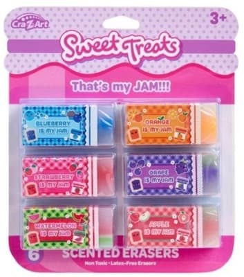 Cra-Z-Art Sweet Treats 6ct Scented Erasers Squares - Thumbnail 5