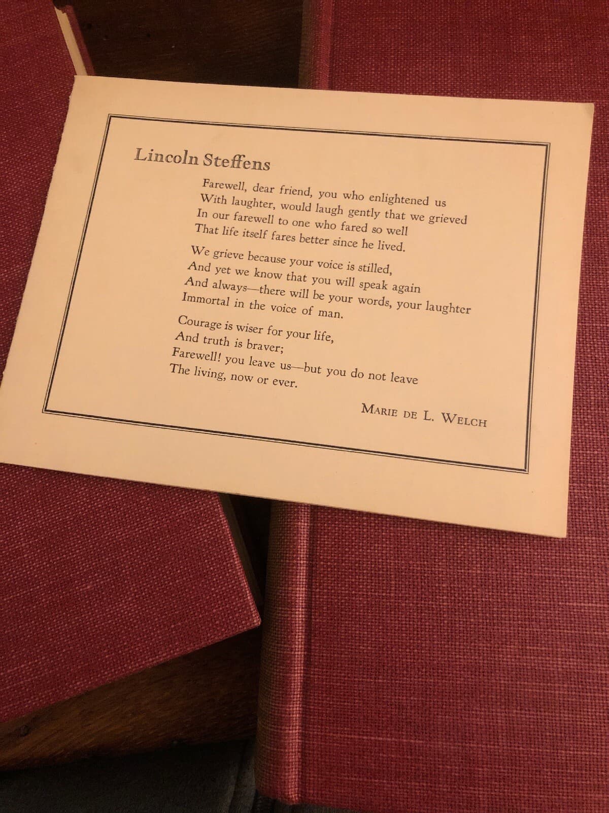 Letters Of Lincoln Steffens Two Volume Casebound Set 1938 First Edition - Thumbnail 9