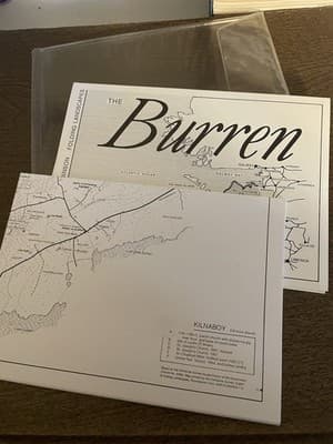 THE BURREN 1999 TIM ROBINSON MAP BLACK/WHITE CLARE IRELAND - Thumbnail 2