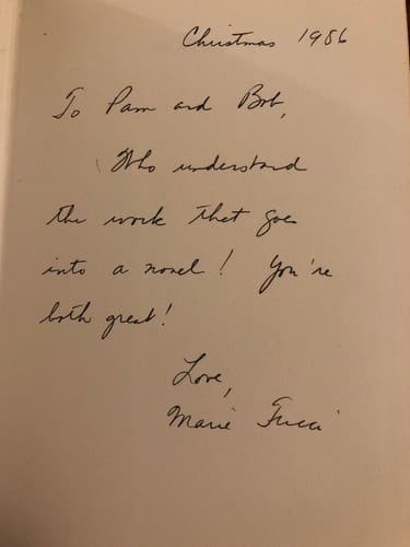 AUTOGRAPHED Sextet 1st Edition Hardcover Marie Fucci 1986 - Image 1