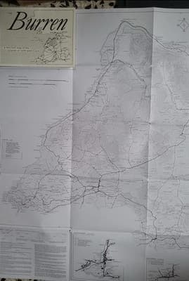 THE BURREN 1999 TIM ROBINSON MAP BLACK/WHITE CLARE IRELAND - Thumbnail 4