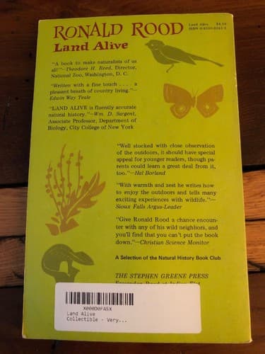 AUTOGRAPHED Land Alive; World of Nature at One Family's Door - Ronald Rood - Thumbnail 6