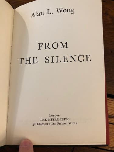 AUTOGRAPHED From the Silence 1st Edition Hardcover Alan L Wong - Thumbnail 6