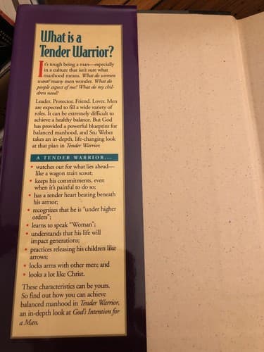 AUTOGRAPHED Tender Warrior: God's Intention for a Man Stu Weber - Thumbnail 4