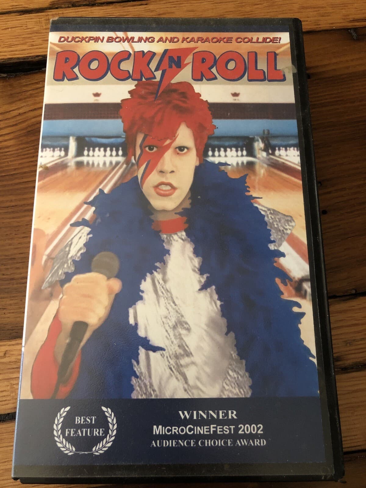 Rare VHS Rock N Roll Duckpin Bowling Karaoke Collide Tim Martin Frederick Sauter - Image 1
