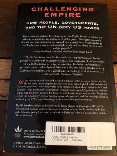 AUTOGRAPHED Challenging Empire: How People Governments and the UN Defy US Power - Thumbnail 3