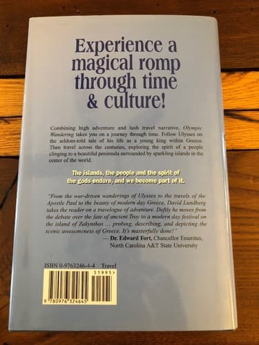 AUTOGRAPHED Olympic Wandering: Time Travel Through Greece 1st Edition Hardcover - Thumbnail 5