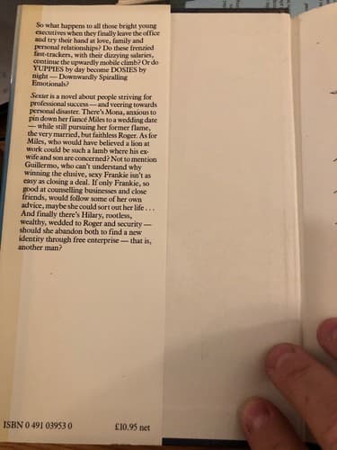 AUTOGRAPHED Sextet 1st Edition Hardcover Marie Fucci 1986 - Thumbnail 3