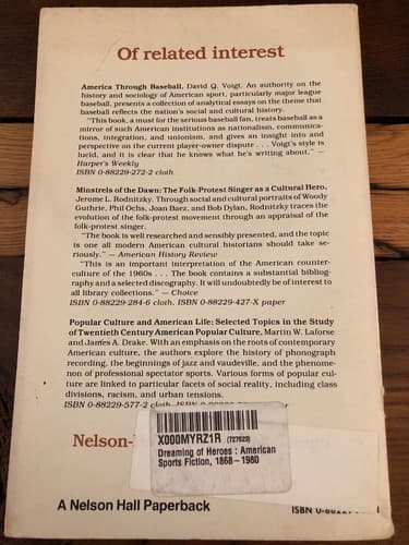 DREAMING OF HEROES: American Sports Fiction 1868-1980 1st Edition - Thumbnail 2