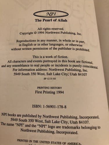 AUTOGRAPHED The Pearl of Allah 1st Edition Betty Byron - Thumbnail 4
