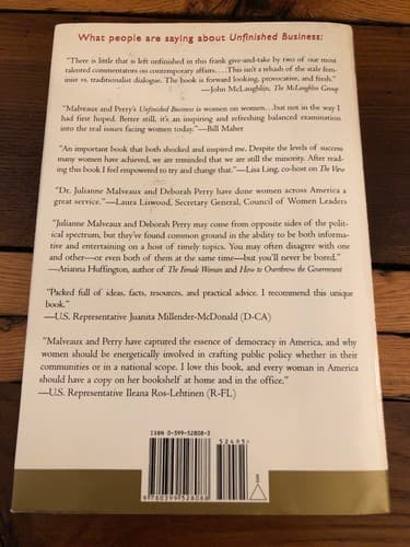 Both AUTOGRAPHED Unfinished Business: A Democrat and a Republican 1st Edition HC - Thumbnail 6