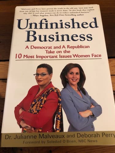 Both AUTOGRAPHED Unfinished Business: A Democrat and a Republican 1st Edition HC - Thumbnail 2