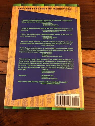 AUTOGRAPHED The Popcorn Report 1st Edition Hardcover Faith Popcorn - Thumbnail 8