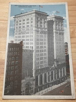 New First National Soo Building Minneapolis Postcard Unposted Vintage 43701 - Image 1