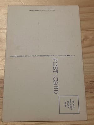 Curteich Postcard Topeka KS State Capitol Linen Unposted Vintage CT ArtColortone - Thumbnail 2