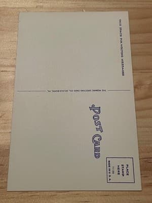 St Boniface Church Williamsport Pennsylvania Postcard Linen Unposted WP8 Blue - Thumbnail 2