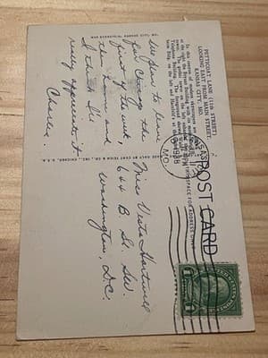 Kansas City MO Petticoat Lane 11th St Looking East Vintage Postcard Mailed - Thumbnail 2