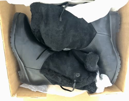 Rare Blondo Womens Boot Audrey Wool Sherling Fur Trimmed Black, Sz 12 2A #608mmw - Image 1
