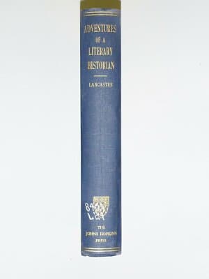 Adventures of a literary historian;: A collection of his writings 1942 1st Ed Hc - Image 1