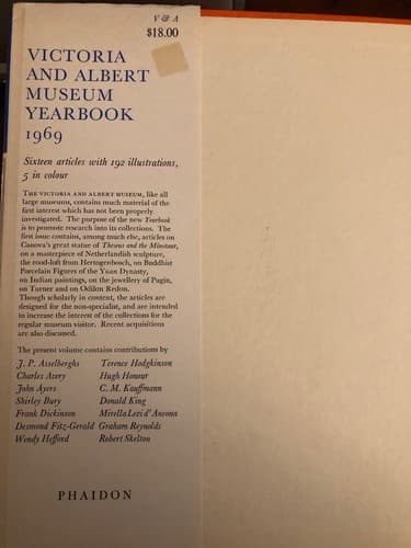 Victoria and Albert Museum Yearbook 1st Edition Hardcover - Thumbnail 2