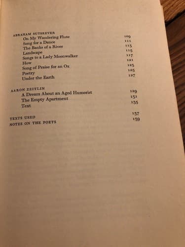 An Anthology of Modern Yiddish Poetry 1st Edition Hardcover Ex library Copy - Thumbnail 7
