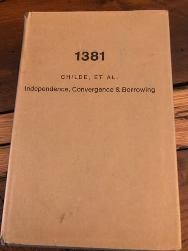 INDEPENDENCE, CONVERGENCE, AND BORROWING In Institutions, Thought, and Art - Image 1