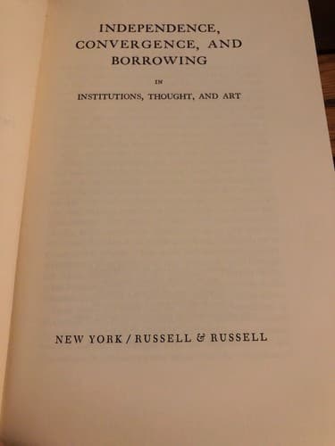 INDEPENDENCE, CONVERGENCE, AND BORROWING In Institutions, Thought, and Art - Thumbnail 3