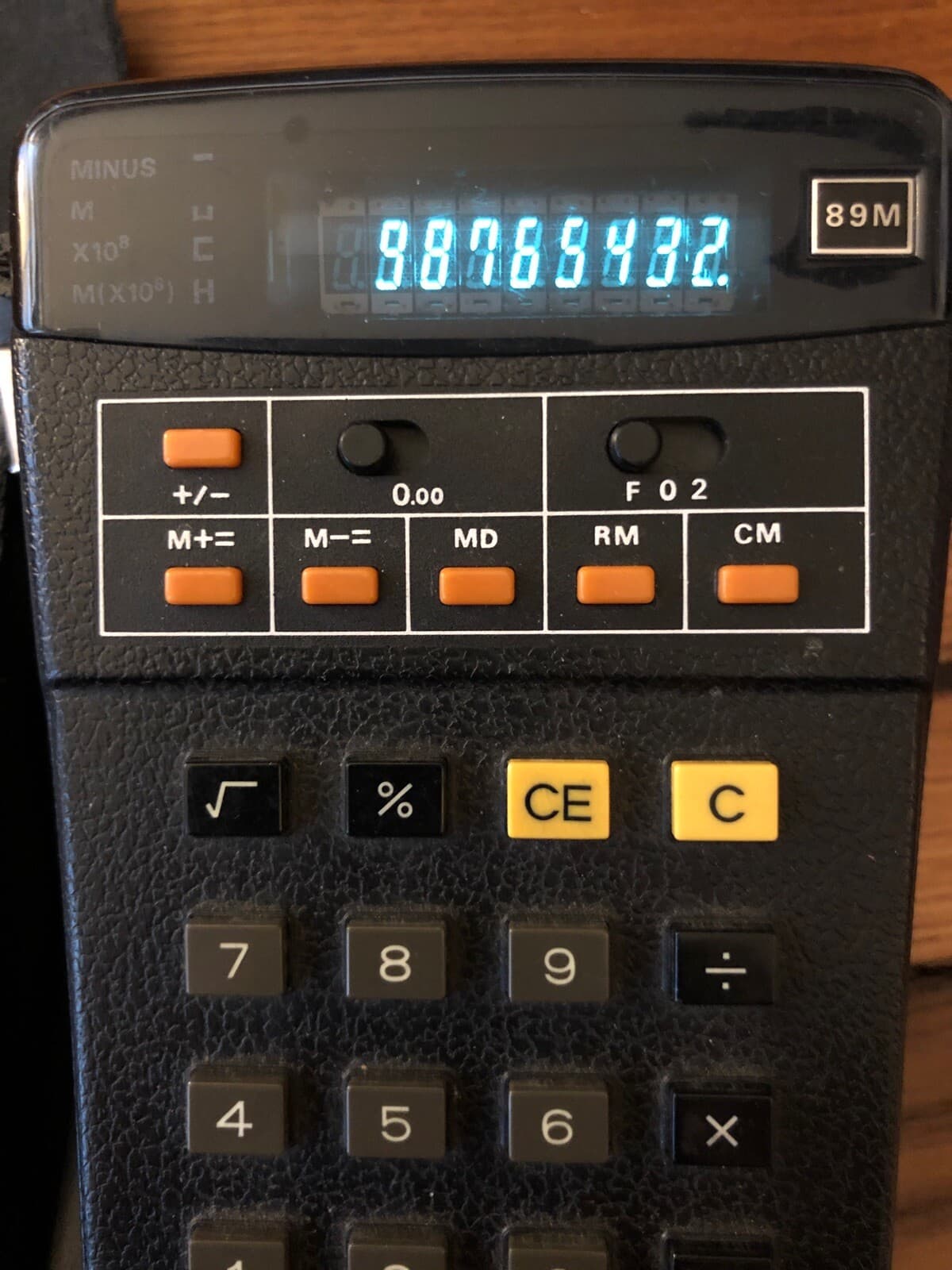 RARE Vintage Omron 89M Electronic Calculator WORKS Great. Tateisi Electronics - Thumbnail 2