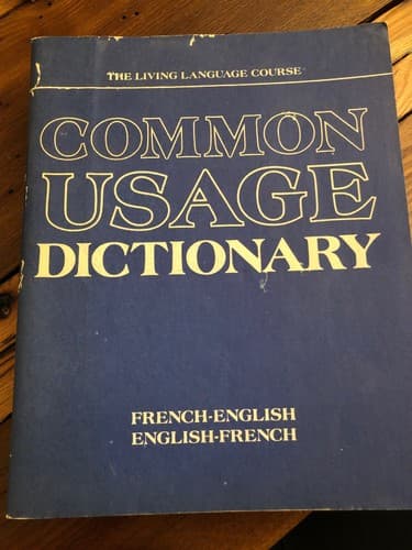 Common usage dictionary: French-English English-French Living language course - Image 1