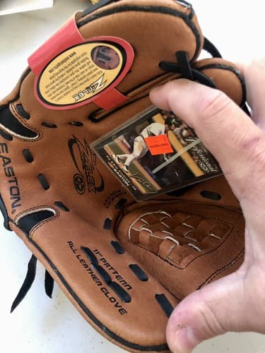 NOS Vintage Easton Z-Flex Youth Baseball Glove 11" Genuine Leather - Thumbnail 4