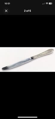 Kirk Sterling Silver Primrose 3 Dinner Knives Set - Thumbnail 6