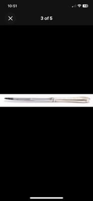 Kirk Sterling Silver Primrose 3 Dinner Knives Set - Thumbnail 7