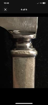 Kirk Sterling Silver Primrose 3 Dinner Knives Set - Thumbnail 7