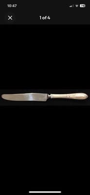 Kirk Sterling Silver Primrose 3 Dinner Knives Set - Thumbnail 4