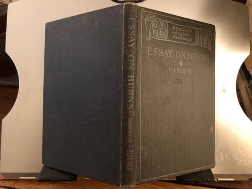 Carlyle Essay on Burns 1897 Charles Hanson HC Pub By Ginn - Image 1