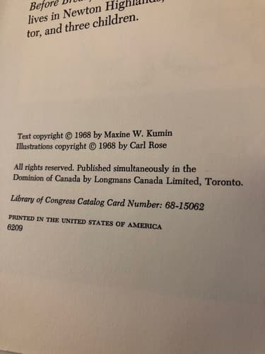 The Wonderful Babies of 1809 and Other Years 1st Edition Hardcover Maxine Kumin - Thumbnail 4