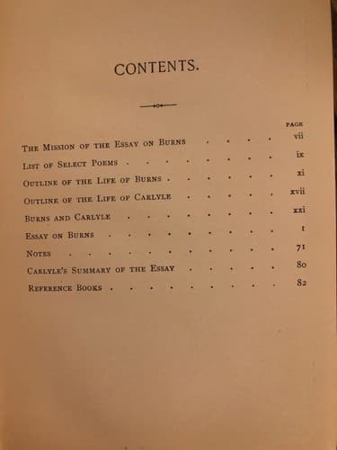 Carlyle Essay on Burns 1897 Charles Hanson HC Pub By Ginn - Thumbnail 3