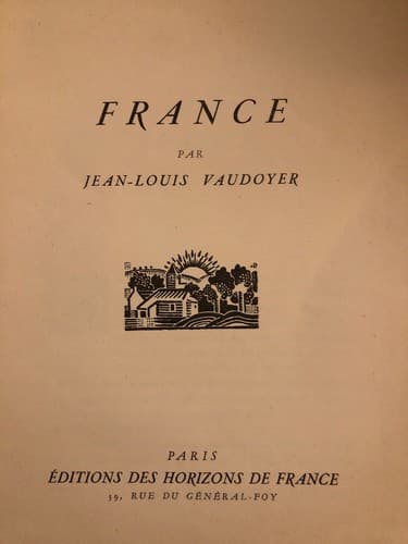 France / par Jean-Louis Vaudoyer 1940 W Loads Of Great Vintage Photos! - Thumbnail 2