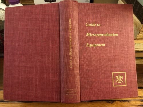 Guide to Microreproduction Equipment, second edition 1962 Fascinating History! - Image 1