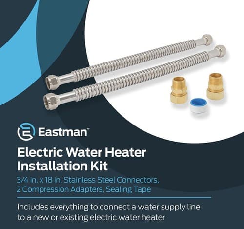 Eastman Water-Flex #48281 18" x 3/4" Electric Water Heater Installation Kit - Thumbnail 8