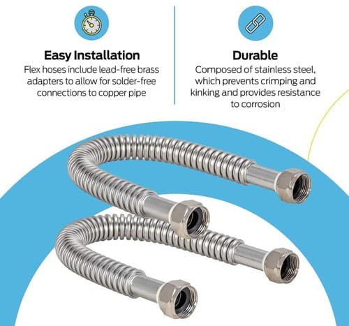 Eastman Water-Flex #48281 18" x 3/4" Electric Water Heater Installation Kit - Thumbnail 9