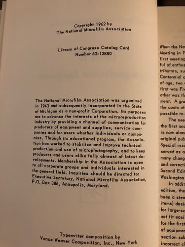 Guide to Microreproduction Equipment, second edition 1962 Fascinating History! - Thumbnail 3