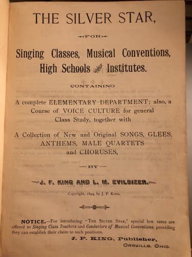 The Silver Star J F King L M Evilsizer 1894 Hardcover Edition - Thumbnail 3